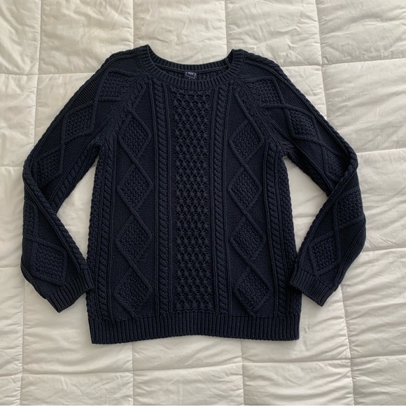 GAP Sweaters - GAP Crew Neck Sweater with Cable Knit Design